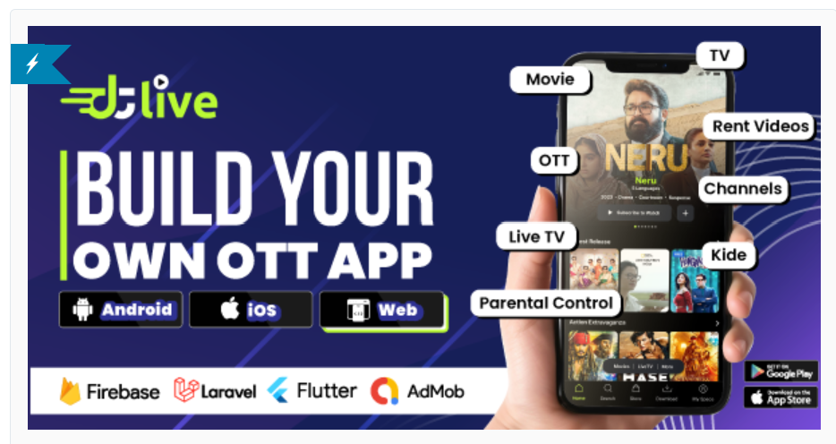 DTLive v1.6 Movie app source code
